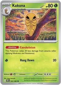 Kakuna | ME04: Chaos Rising | Common | Reverse Holofoil | #002/086