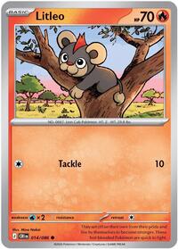 Litleo | ME04: Chaos Rising | Common | Reverse Holofoil | #014/086