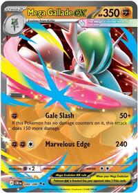 Mega Gallade ex | ME04: Chaos Rising | Double Rare | Holofoil | #048/086