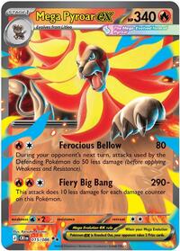 Mega Pyroar ex - 015/086 | ME04: Chaos Rising | Double Rare | Holofoil | #015/086