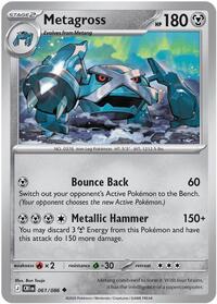 Metagross | ME04: Chaos Rising | Uncommon | Reverse Holofoil | #061/086