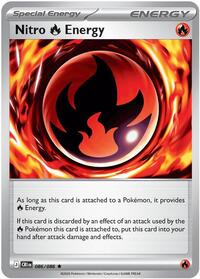 Nitro R Energy | ME04: Chaos Rising | Rare | Holofoil | #086/086