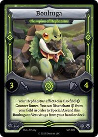 Boultuga - Champion of Hephaestus | Divine Champions: Sunstrike | C | Reverse Holo | #SST-009