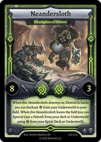 Neandersloth - Champion of Khione | Divine Champions: Sunstrike | UC | Normal | #SST-012