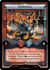 Enfornax - Champion of Hephaestus | Divine Champions: Sunstrike | R | Normal | #SST-017