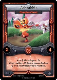 Ashrabbit - Champion of Hestia | Divine Champions: Sunstrike | UC | Reverse Holo | #SST-019