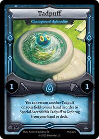 Tadpuff - Champion of Aphrodite | Divine Champions: Sunstrike | C | Normal | #SST-025