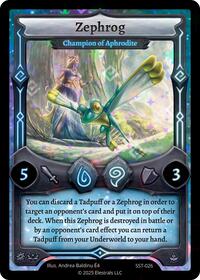 Zephrog - Champion of Aphrodite | Divine Champions: Sunstrike | R | Holo | #SST-026