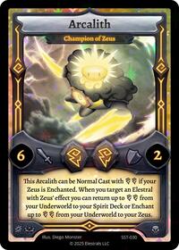 Arcalith - Champion of Zeus | Divine Champions: Sunstrike | R | Holo | #SST-030