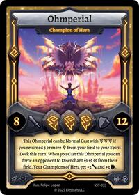 Ohmperial - Champion of Hera | Divine Champions: Sunstrike | R | Normal | #SST-033
