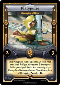 Platypulse - Champion of Hera | Divine Champions: Sunstrike | C | Reverse Holo | #SST-036