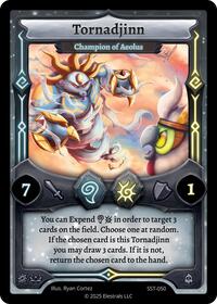 Tornadjinn - Champion of Aeolus | Divine Champions: Sunstrike | R | Normal | #SST-050