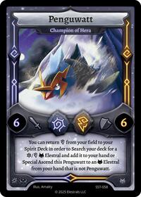 Penguwatt - Champion of Hera | Divine Champions: Sunstrike | UC | Reverse Holo | #SST-058
