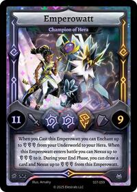 Emperowatt - Champion of Hera | Divine Champions: Sunstrike | R | Holo | #SST-059
