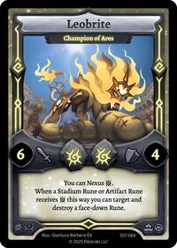 Leobrite - Champion of Ares | Divine Champions: Sunstrike | UC | Normal | #SST-064