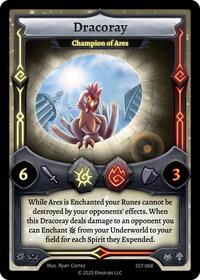 Dracoray - Champion of Ares | Divine Champions: Sunstrike | UC | Reverse Holo | #SST-068