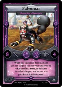 Pulveroar - Champion of Dionysus | Divine Champions: Sunstrike | UC | Normal | #SST-075