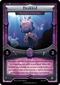 Drakkid - Champion of Poseidon | Divine Champions: Sunstrike | C | Reverse Holo | #SST-076