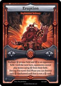 Eruption - Hephaestus' Jealousy | Divine Champions: Sunstrike | R | Reverse Holo | #SST-089