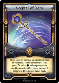Scepter of Hera | Divine Champions: Sunstrike | UC | Reverse Holo | #SST-091