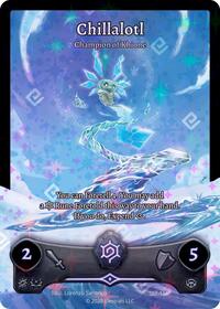 Chillalotl - Champion of Khione | Divine Champions: Sunstrike | R | Holo | #SST-116
