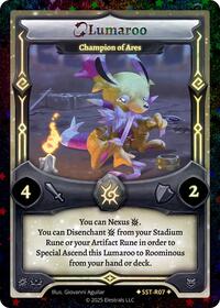 Lumaroo - Champion of Ares | Divine Champions: Sunstrike | SR | Reverse Holo | #SST-R07