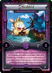 Drakkid - Champion of Poseidon | Divine Champions: Sunstrike | SR | Reverse Holo | #SST-R08