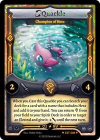 Quackle - Champion of Hera | Divine Champions: Sunstrike | SR | Unspecified | #SST-S06