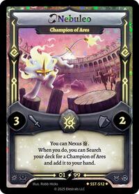 Nebuleo - Champion of Ares | Divine Champions: Sunstrike | SR | Holo | #SST-S12