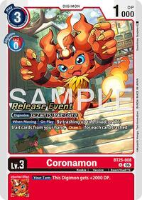 Coronamon | Dual Revolution Release Event Cards | Uncommon | Foil | #BT25-008 U