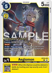 Aegiomon | Dual Revolution Release Event Cards | Uncommon | Foil | #BT25-033 U