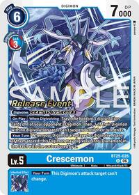 Crescemon | Dual Revolution Release Event Cards | Rare | Foil | #BT25-026 R