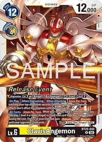 ClavisAngemon | Dual Revolution Release Event Cards | Rare | Foil | #BT25-042 R