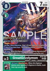 GreatGrizzlymon | Dual Revolution Release Event Cards | Rare | Foil | #BT25-054 R