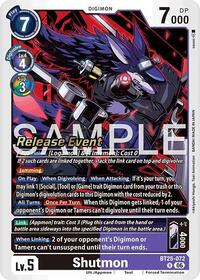 Shutmon | Dual Revolution Release Event Cards | Rare | Foil | #BT25-072 R