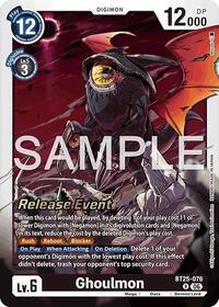 Ghoulmon | Dual Revolution Release Event Cards | Rare | Foil | #BT25-076 R