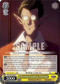 Brewing Conspiracy, Demiurge | Nazarick: Tomb of the Undead Vol.3 Extra Booster | Rare | Normal | #OVL/SE51-E03 R