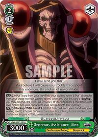 Generous Assistance, Ainz | Nazarick: Tomb of the Undead Vol.3 Extra Booster | Rare | Normal | #OVL/SE51-E23 R