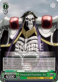 Unconcealed Frustration, Ainz (HU) | Nazarick: Tomb of the Undead Vol.3 Extra Booster | Holo Uncommon | Normal | #OVL/SE51-E29H HU