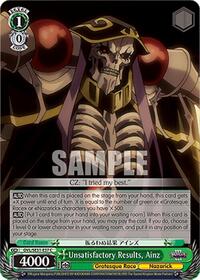 Unsatisfactory Results, Ainz | Nazarick: Tomb of the Undead Vol.3 Extra Booster | Common | Normal | #OVL/SE51-E37 C