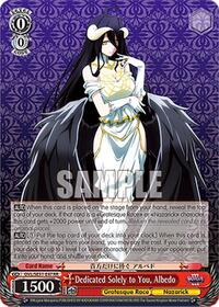 Dedicated Solely to You, Albedo | Nazarick: Tomb of the Undead Vol.3 Extra Booster | Double Rare | Normal | #OVL/SE51-E47 RR