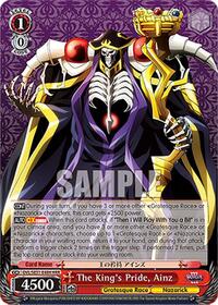 The King's Pride, Ainz (HRR) | Nazarick: Tomb of the Undead Vol.3 Extra Booster | Holo Double Rare | Normal | #OVL/SE51-E48H HRR
