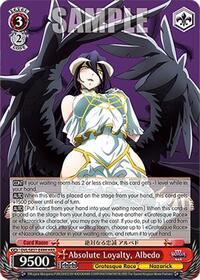 Absolute Loyalty, Albedo (HRR) | Nazarick: Tomb of the Undead Vol.3 Extra Booster | Holo Double Rare | Normal | #OVL/SE51-E49H HRR