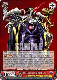 All for the Sake of an Ideal World, Ainz (HRR) | Nazarick: Tomb of the Undead Vol.3 Extra Booster | Holo Double Rare | Normal | #OVL/SE51-E50H HRR