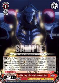 The King Who Has Returned, Ainz | Nazarick: Tomb of the Undead Vol.3 Extra Booster | Rare | Normal | #OVL/SE51-E52 R
