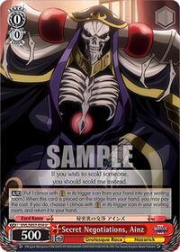 Secret Negotiations, Ainz | Nazarick: Tomb of the Undead Vol.3 Extra Booster | Uncommon | Normal | #OVL/SE51-E54 U