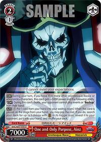One and Only Purpose, Ainz | Nazarick: Tomb of the Undead Vol.3 Extra Booster | Uncommon | Normal | #OVL/SE51-E56 U