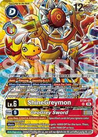 ShineGreymon // GeoGrey Sword (Dual Revolution Release Event Participant) | Dual Revolution Release Event Cards | Super Rare | Normal | #ST24-07 SR