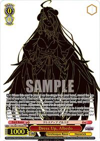 Dress Up, Albedo (PR+) (Foil) | Nazarick: Tomb of the Undead Vol.3 Extra Booster | Promo | Normal | #OVL/SE51-PE02EX PR+