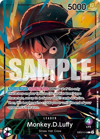 Monkey.D.Luffy (Official Playmat Limited Edition Vol.5) EB02-010 L